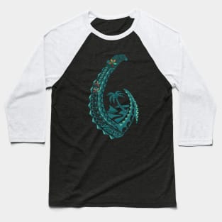 Samoan Village Tribal Hook Baseball T-Shirt